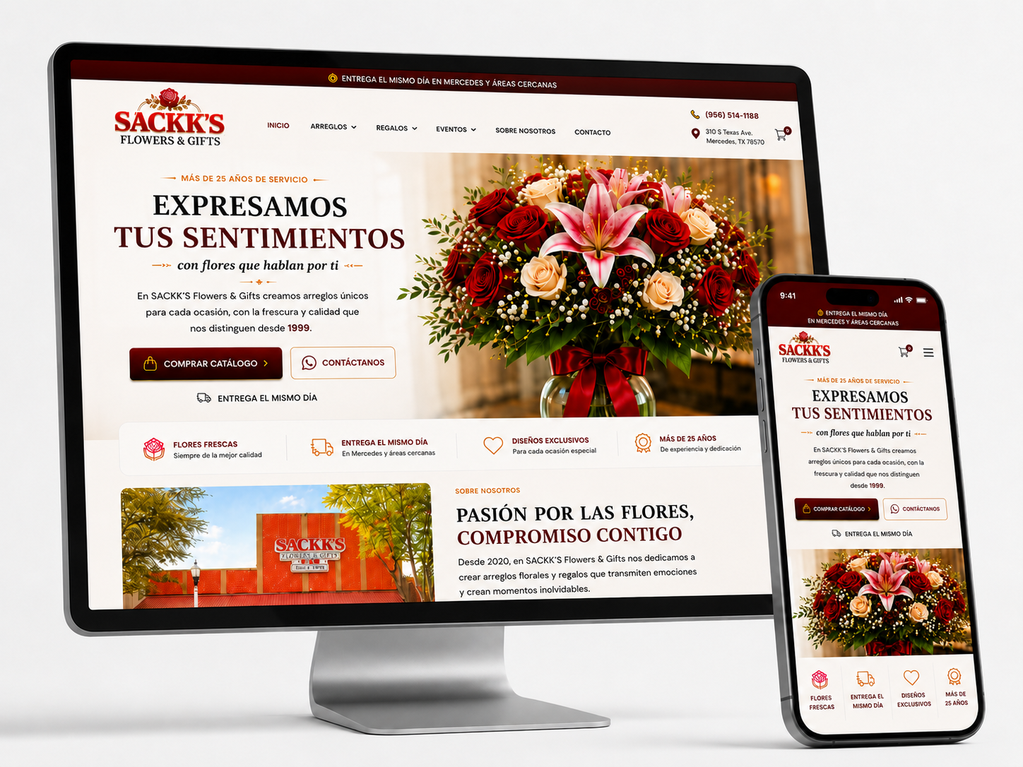 Ejemplo de solucion de pagina web profesional